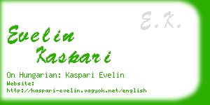 evelin kaspari business card